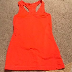 Orange workout tank